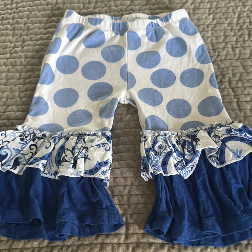 Blue and White Polka Dot Outfit - Picture 6 of 9